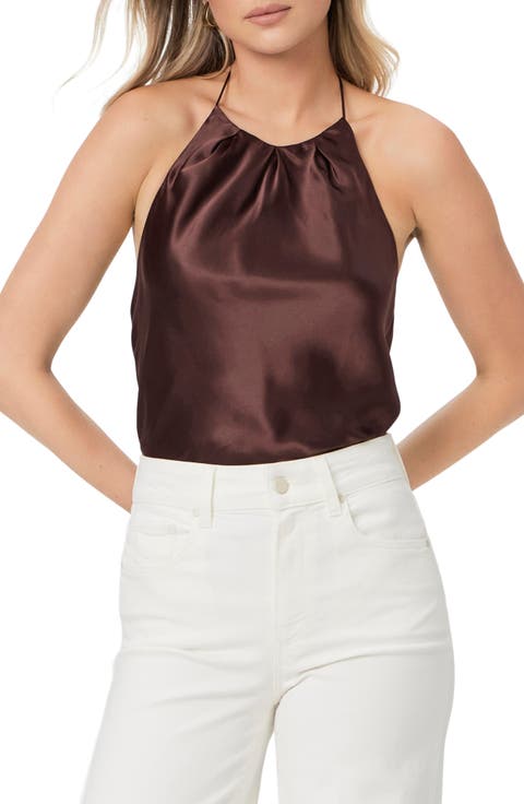 Gisele Sleeveless Silk Blend Top