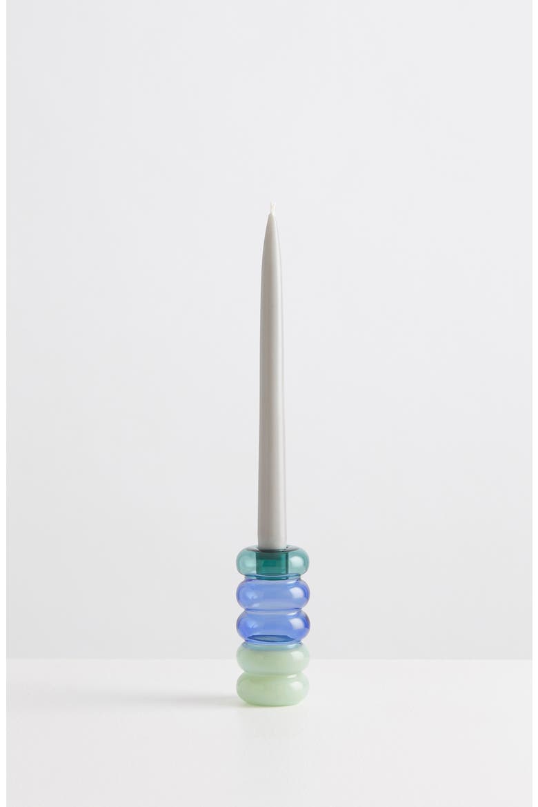 Petite Pauline Candle Holder, Alternate, color, TEAL/ AZURE/ MINT