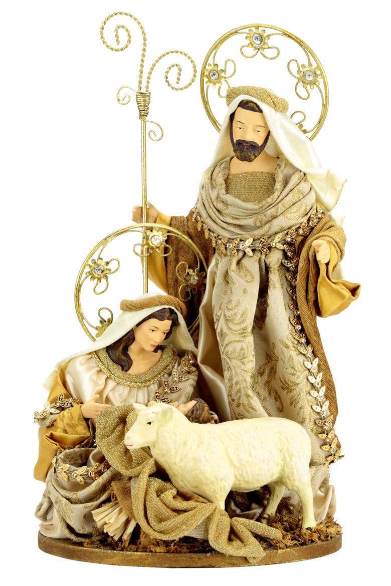 Radiant Holy Family Scene, Main, color, Ivory