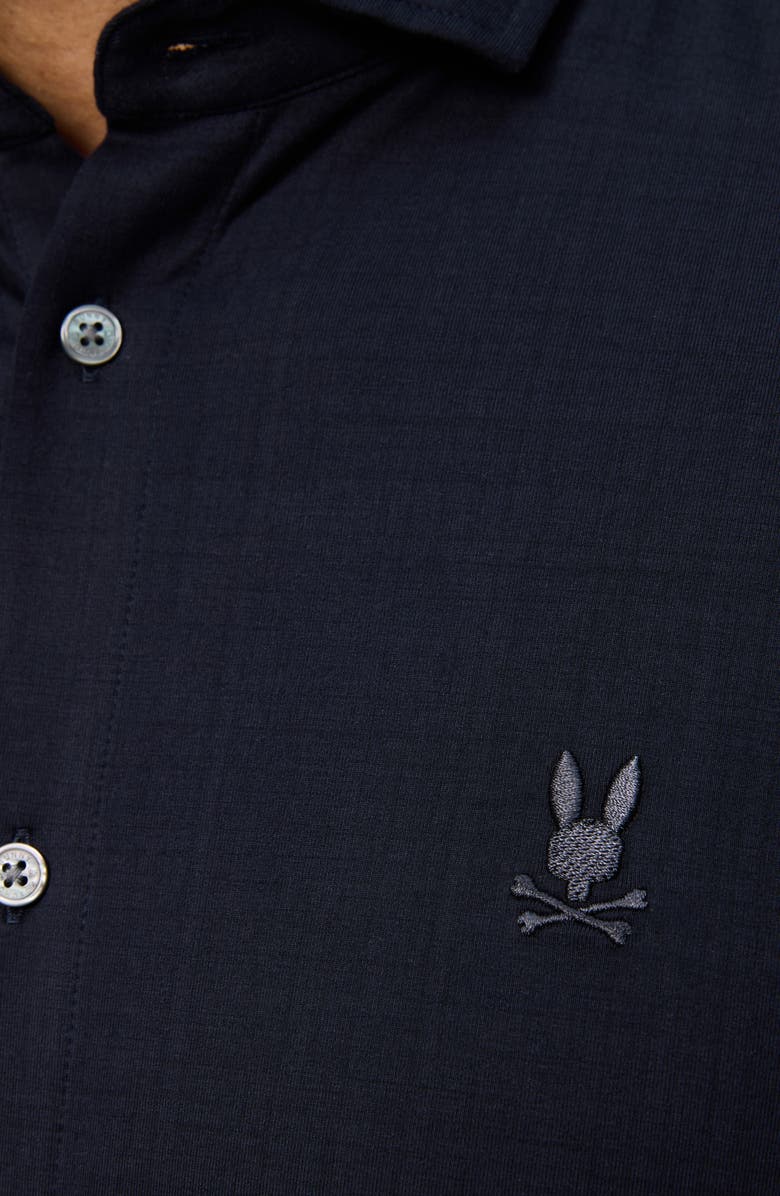 Psycho Bunny Crosby Knit Button-Up Shirt, Alternate, color,