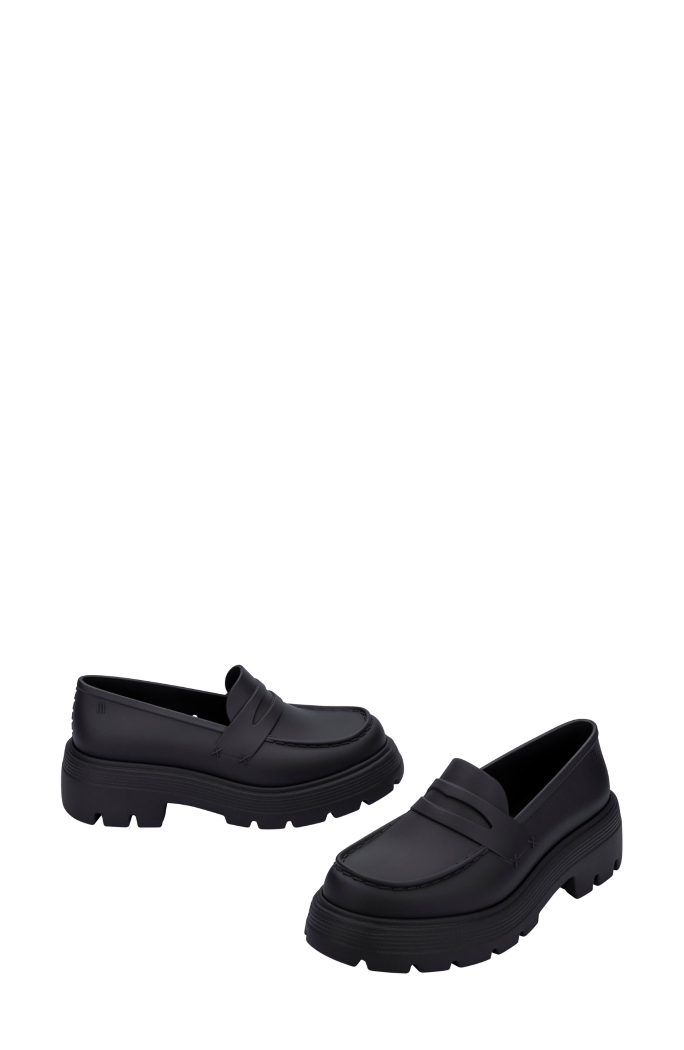 Melissa Royal Platform Penny Loafer, Alternate, color, Black