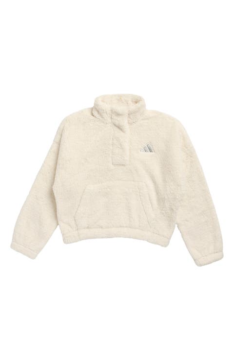 Kids' Mock Neck Faux Shearling Pullover (Big Kid)