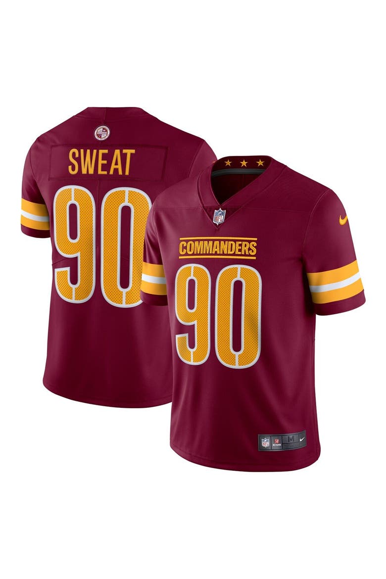 Men's Nike Montez Sweat Burgundy Washington Commanders Vapor Limited Jersey, Main, color, Burgundy
