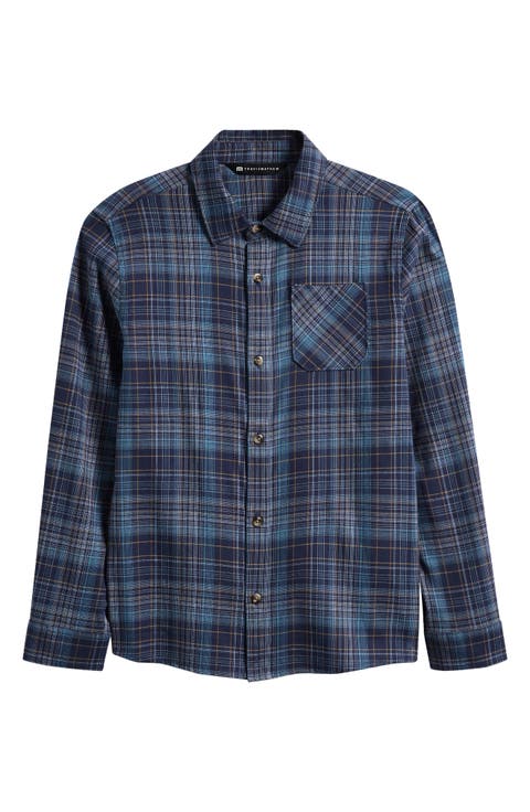 Kids' Cloud Plaid Flannel Shirt