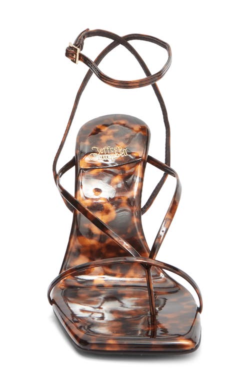 Jeffrey Campbell Herz Wedge Sandal In Brown