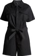 Universal Standard Tie Belt Stretch Twill Romper