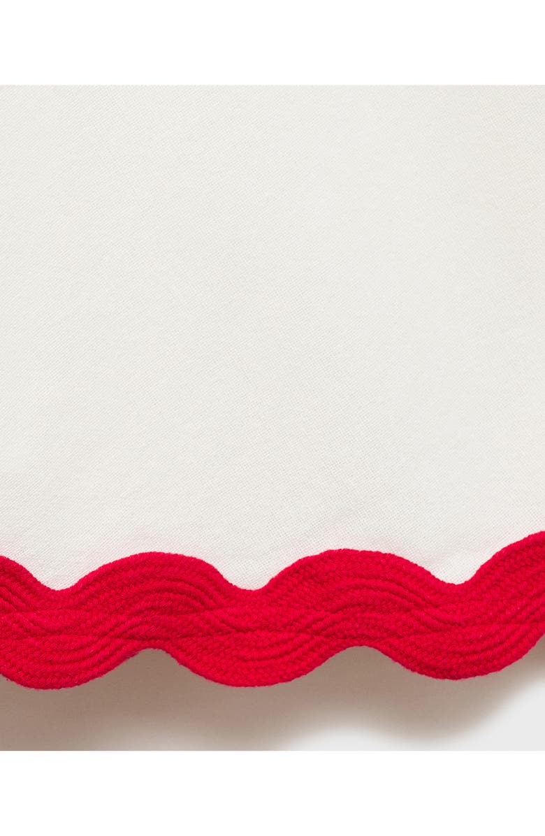 MANGO Contrast Trim Midi Skirt, Alternate, color, 