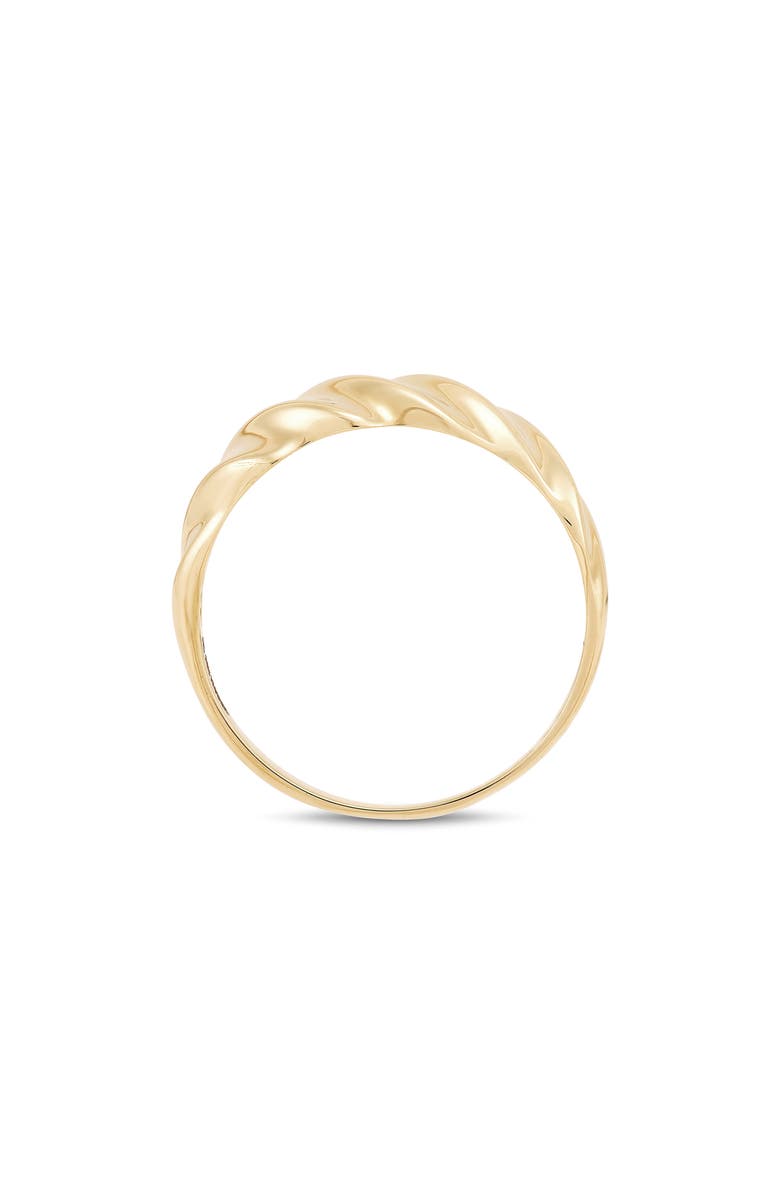 Frankie & Zoe Shrimp Band Ring, Alternate, color, Yellow Gold