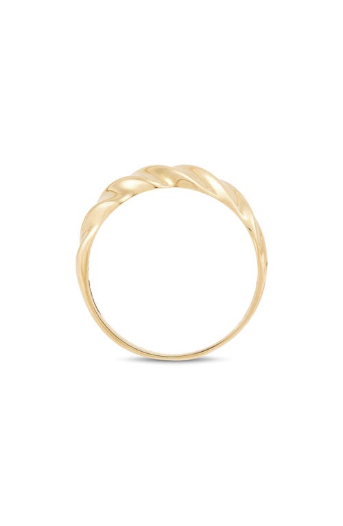 Frankie & Zoe Shrimp Band Ring In Gold