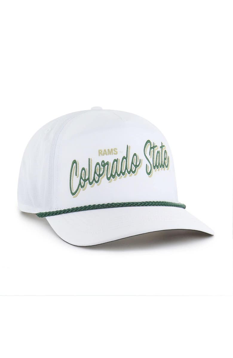 '47 Men's '47  White Colorado State Rams Fairway Hitch Adjustable Hat, Alternate, color, 