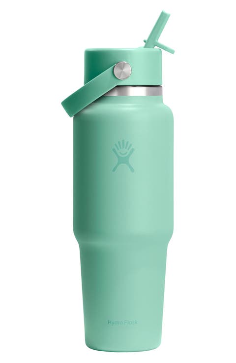 32-Ounce Wide Mouth Travel Bottle with Flex Straw Cap