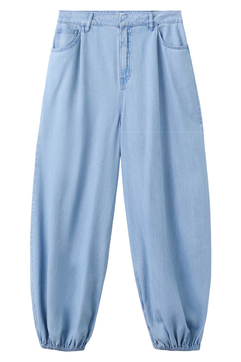 High Waist Baggy Jeans, Alternate, color, LIGHT BLUE