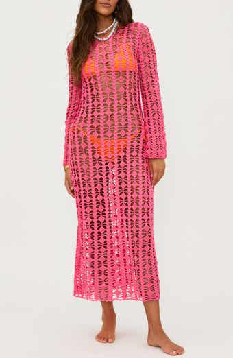 Beach Riot Ariana Open Stitch Cotton Cover-Up Dress