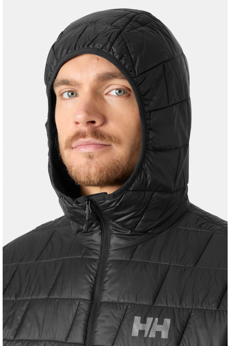 Lifaloft Hooded Insulator Jacket, Alternate, color, BLACK