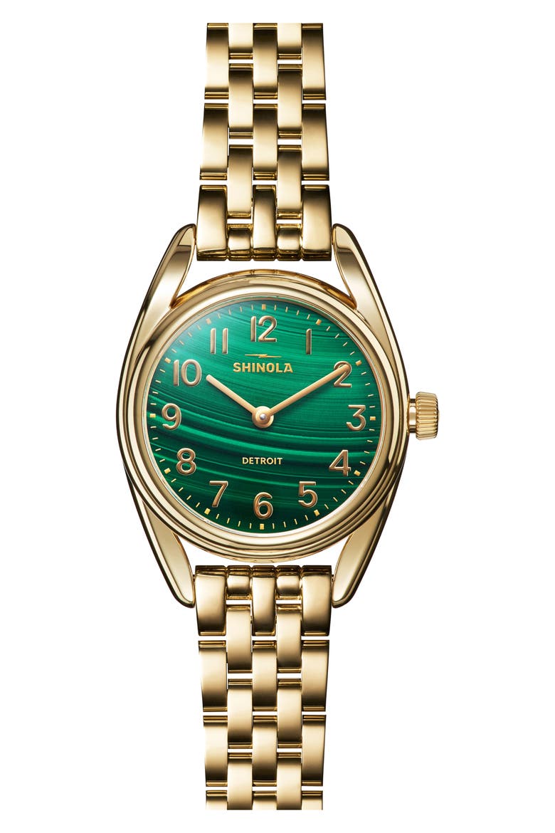Derby Bracelet Watch, 30.5mm, Main, color, MALACHITE