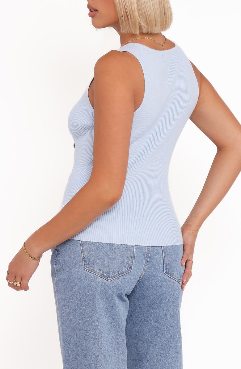 Petal & Pup Lysa Rib Sweater Vest, Alternate, color, Blue