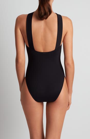Lauren Ralph Lauren Cross Front One-Piece Swimsuit | Nordstrom