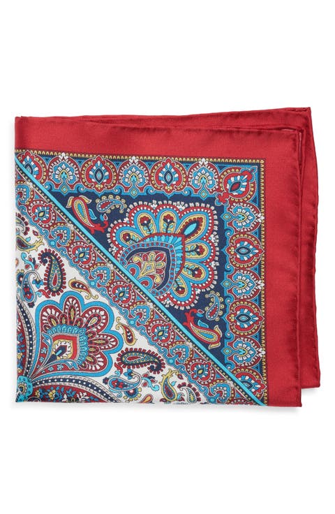 Paisley Silk Pocket Square