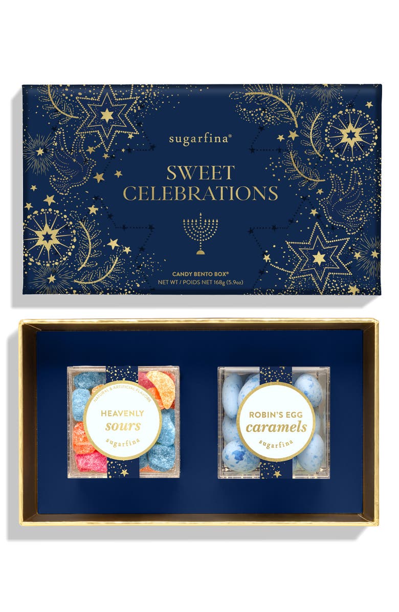 sugarfina Set of 2 Hannukah Bento Boxes, Alternate, color,
