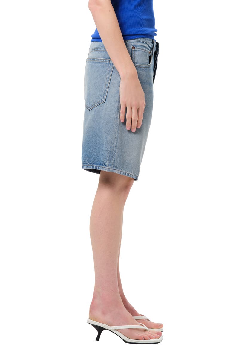 AGOLDE Indra Long Denim Shorts, Alternate, color, Reset