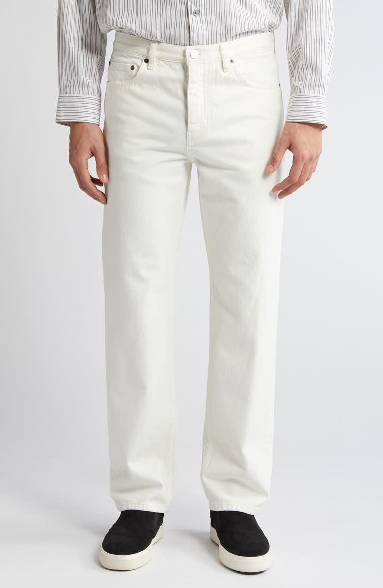 FRAME The Straight Leg Jeans, Main, color, Off White