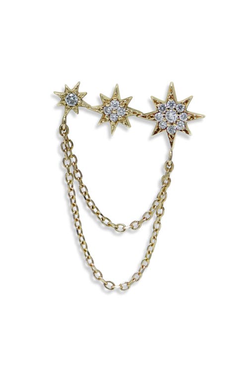 Anzie Morgan North Star Drop Earrings In Gold
