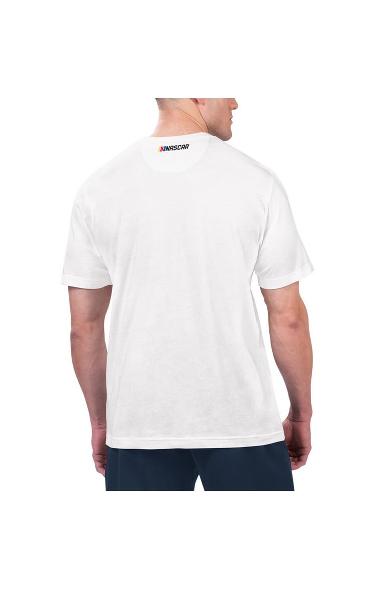 Men's Starter White NASCAR Merchandise Extreme Lineman Graphic T-Shirt, Alternate, color, White