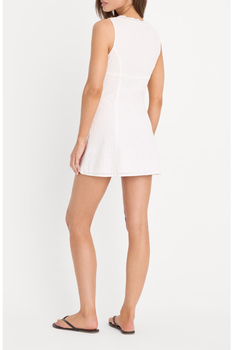 The Eyelet Minidress, Alternate, color, WHITE001