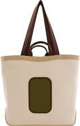 behno Maison Large Canvas & Leather Tote
