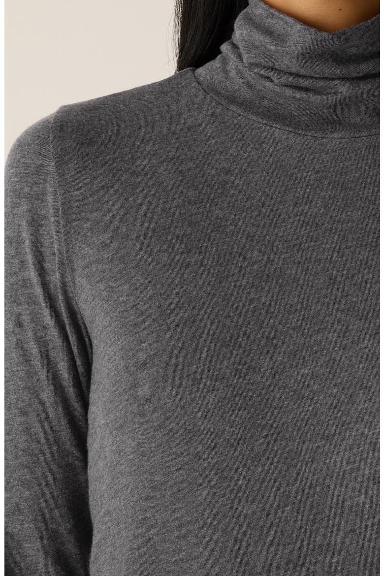 Long Sleeve Turtleneck Top, Alternate, color, CHARCOAL