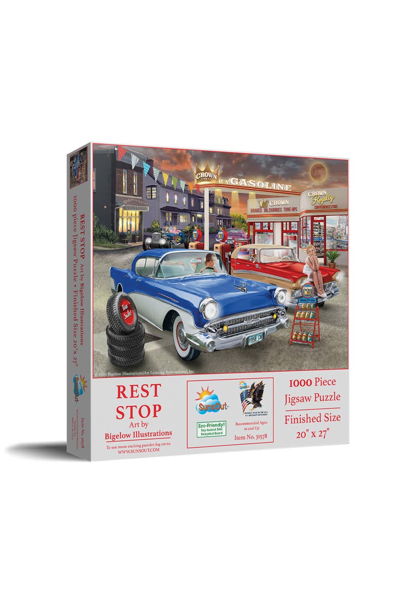 Rest Stop 1000 piece Jigsaw Puzzle for Adults, Main, color, Multicolor