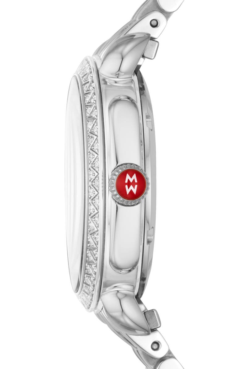 MICHELE Sidney Classic Diamond Bracelet Watch, 33mm, Alternate, color, 