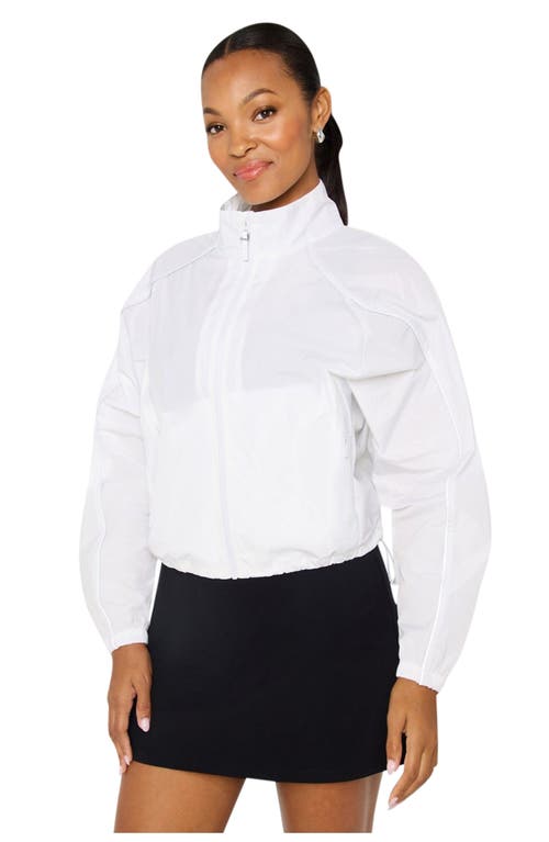 Fabletics Tempo Lightweight Windbreaker In White