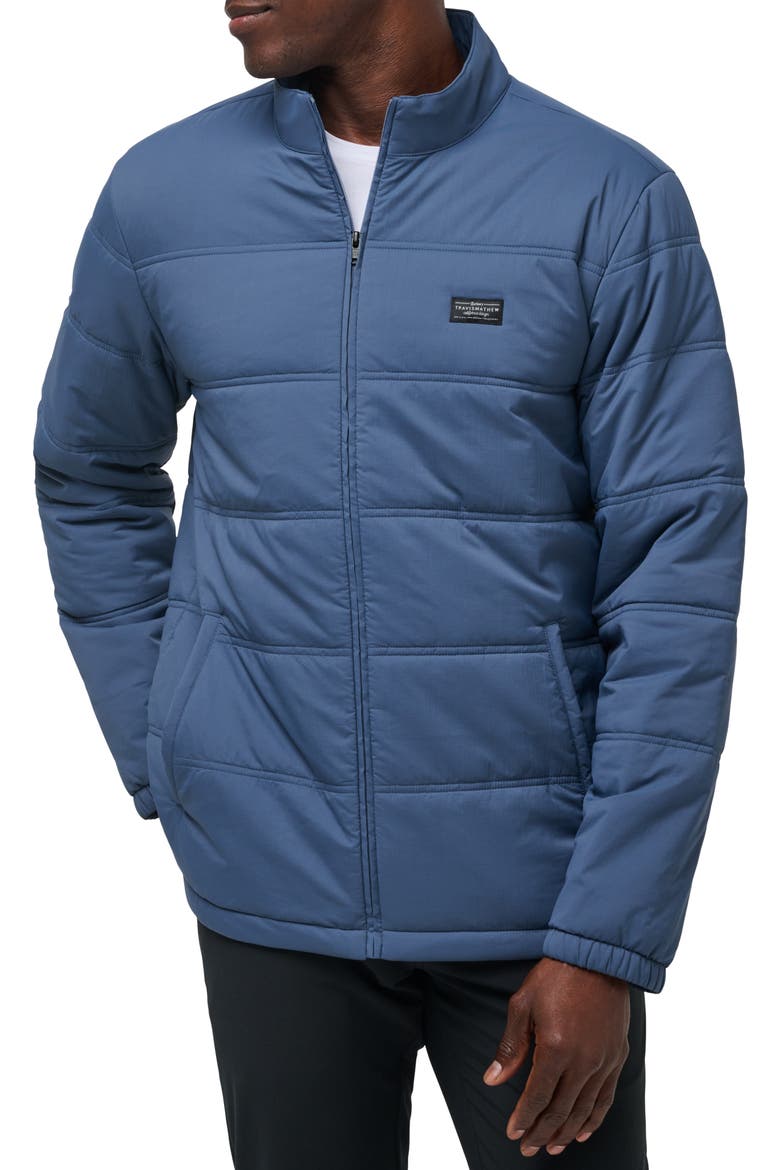 Palisades Nylon Puffer Jacket, Main, color, NAVY