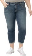 Silver Jeans Co. Curvy Mid Rise Ankle Boyfriend Jeans