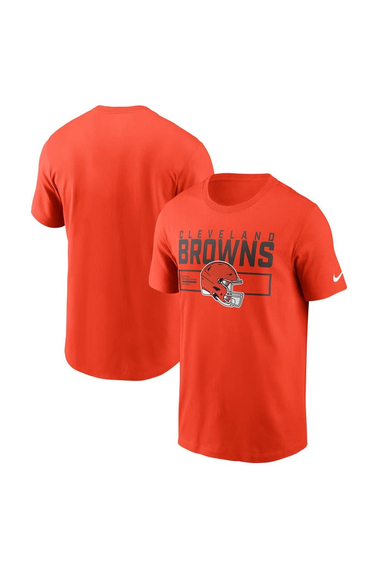 Men's Nike Orange Cleveland Browns Primetime Helmet Essential T-Shirt, Main, color, Orange