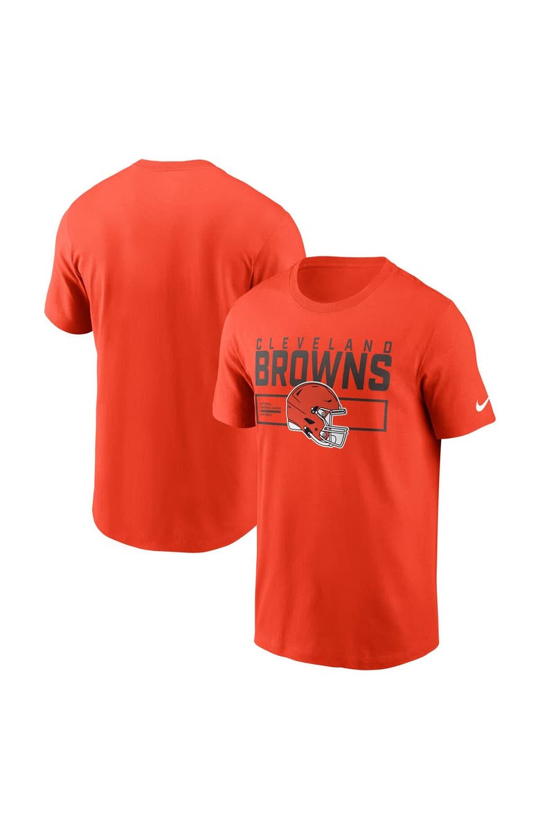 Nike Men's Nike Orange Cleveland Browns Primetime Helmet Essential T-Shirt, Main, color, Orange