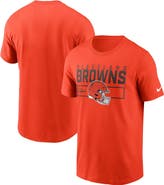 Nike Men's Nike Orange Cleveland Browns Primetime Helmet Essential T-Shirt