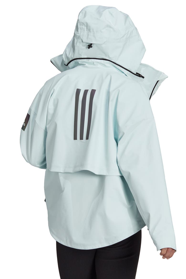 MYSHELTER Waterproof Hooded Rain Jacket, Alternate, color, HALO MINT