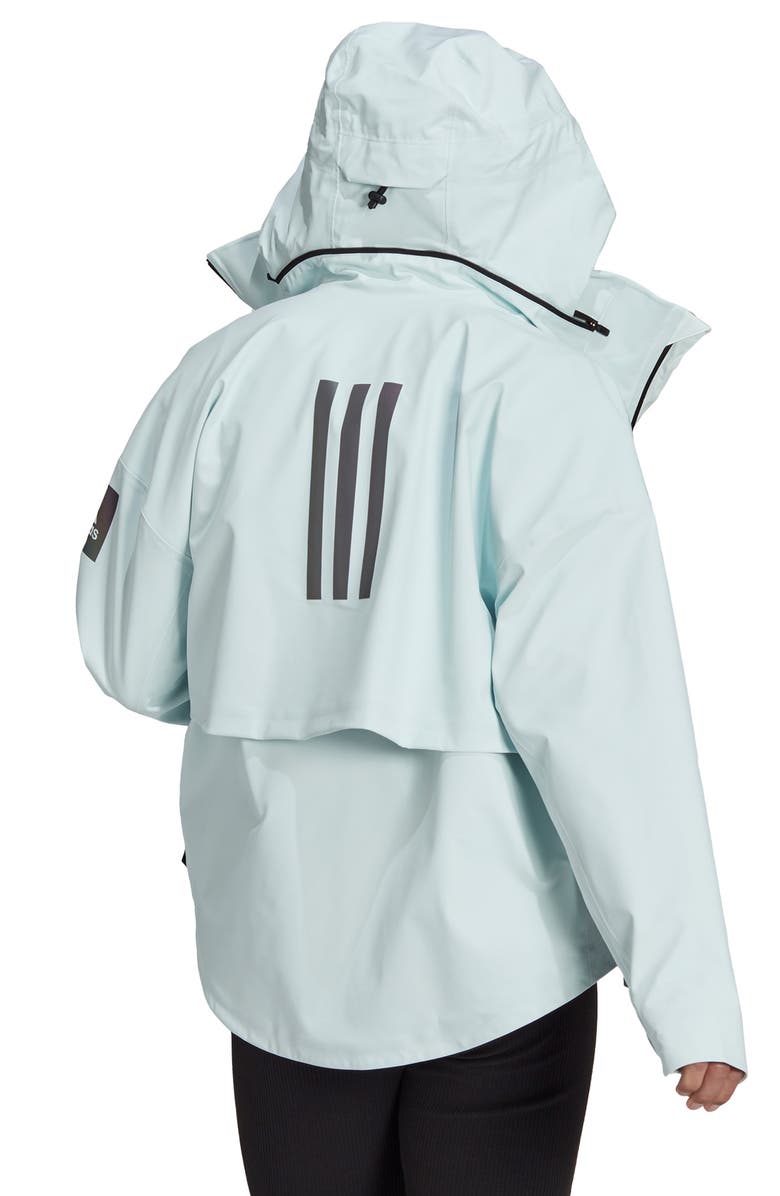 adidas MYSHELTER Waterproof Hooded Rain Jacket, Alternate, color, 
