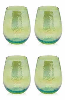 Zodax Apertivo Set of 4 Stemless Glasses