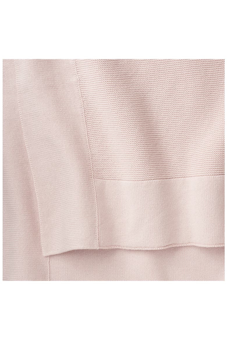 Cotton Knit Blanket, Alternate, color, LIGHT PINK