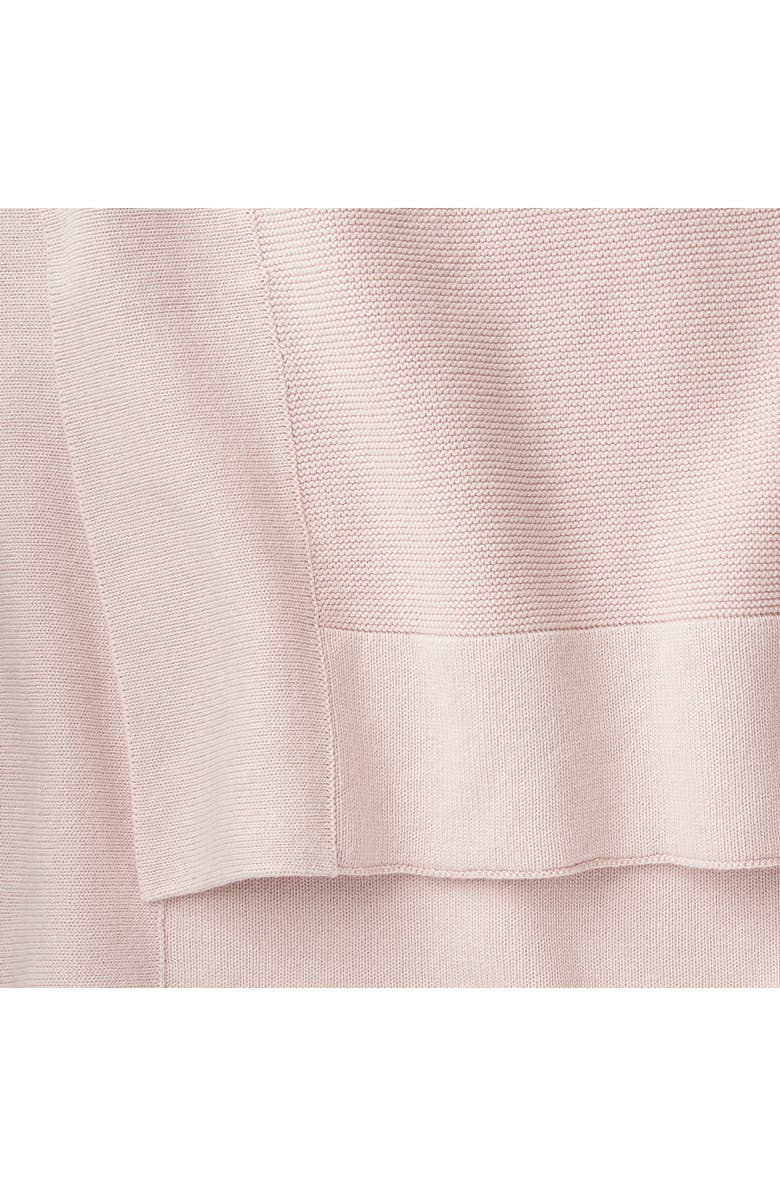 Elegant Baby Cotton Knit Blanket, Alternate, color, Light Pink