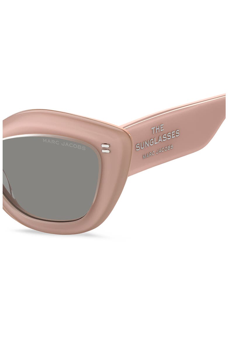 52mm Cat Eye Sunglasses, Alternate, color, CRYSTAL PINK/ GREY