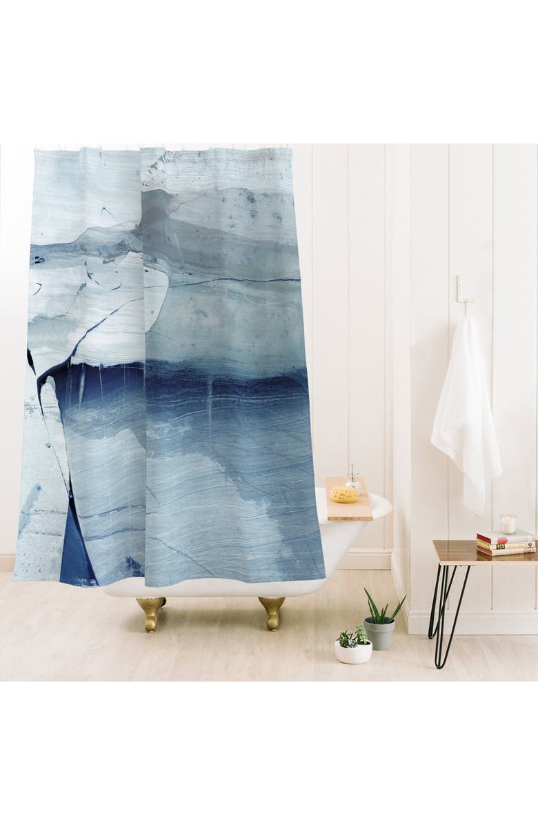 Deny Designs Intuitive Shower Curtain, Alternate, color, Blue