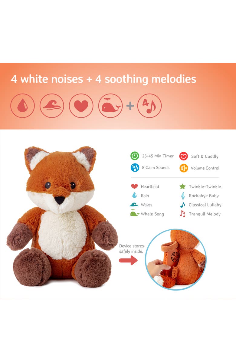 Cloud B Frankie the Fox Plush Musical & White Noise Sound Machine, Alternate, color,