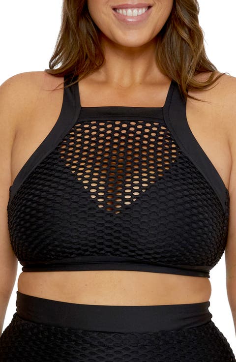 Castaway High Neck Bikini Top (Plus)