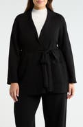 Tahari ASL Tie Waist Cardigan