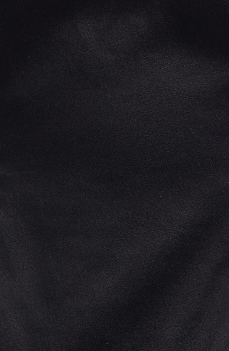 LoveShackFancy Salna Satin Bubble Hem Minidress, Alternate, color, Black