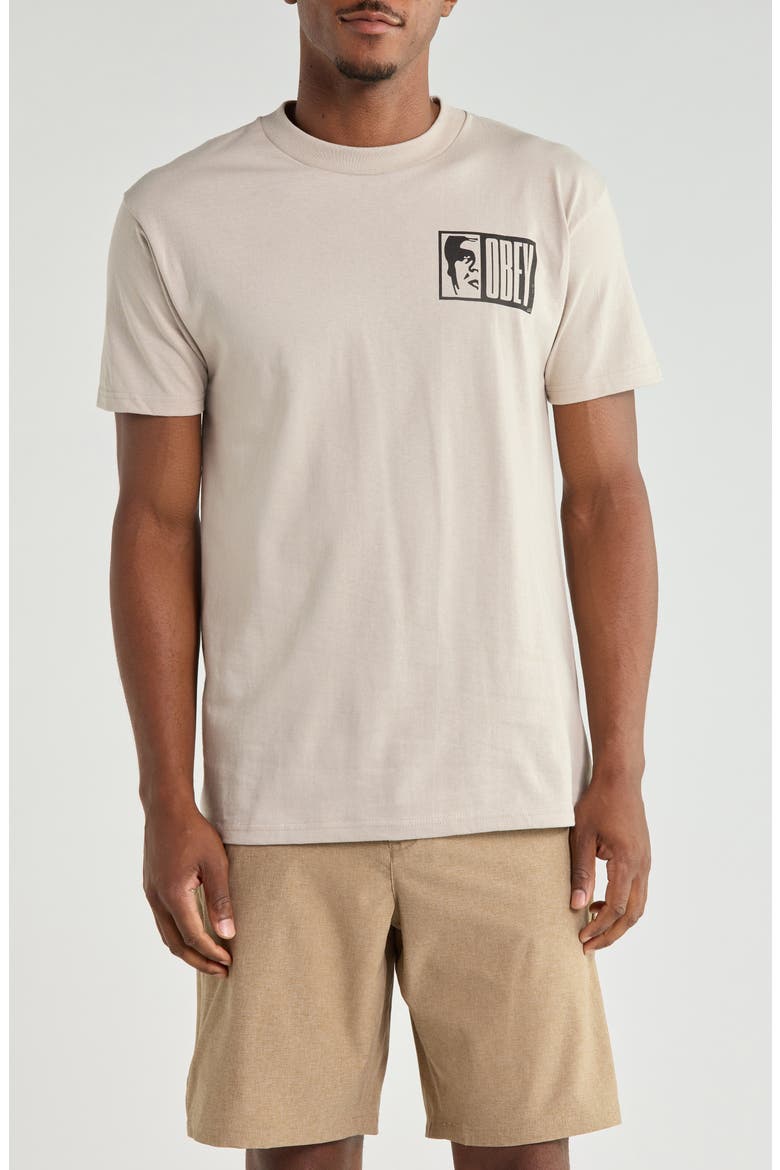 Half Icon Graphic T-Shirt, Main, color, SILVER GREY